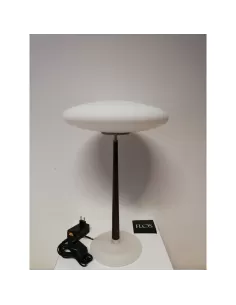 Flos a4570000 pao t2 lampada da tavolo 12v 75w g6,35 con asta in legno e diffusore in vetro satinato