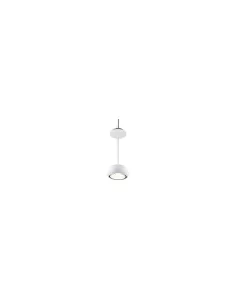 De majo boa//s suspension peinte blanc brillant 1x60w g9 (ceeusa) l 45m diam diff 18cm