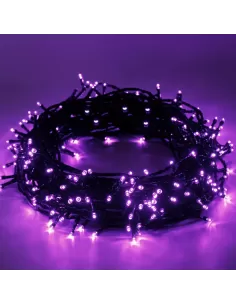 Giocoplast 14310497 Luciérnaga LED 40 violeta con cable oscuro