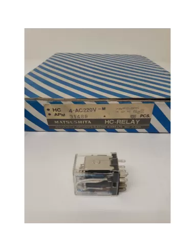 Matsushita hc4-ac220v-m hc-relay relay 220vac 3a 4 contacts