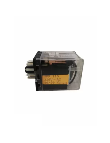 Skr115-220ac undecal relay 10a 220vac 3cont elesta