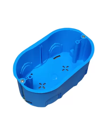 Vimar V71613 Caja empotrable 3 módulos de pared luminosos azul claro