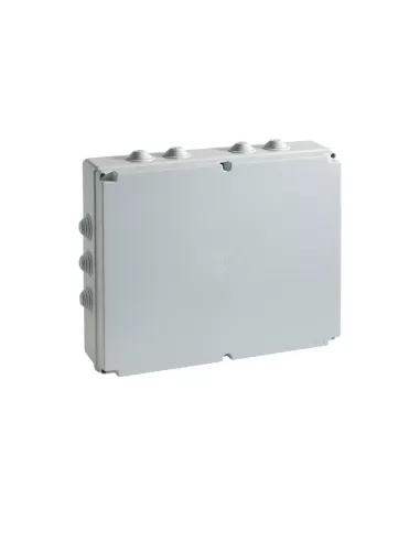 Bocchiotti b048385 Caja de conexiones de pared IP55 con tornillos metálicos y prensaestopas 460x380x120