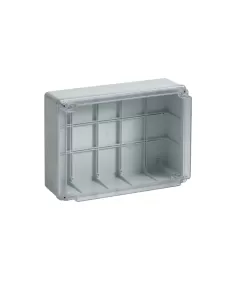 Bocchiotti b04856 caja de conexiones de pared 300x220x120 ip56 tapa transparente con tornillos - sin prensaestopas