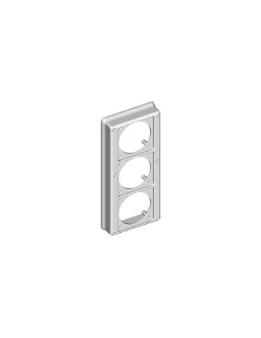 Bticino large flanged cover for 3 sockets 16//32a cqc03