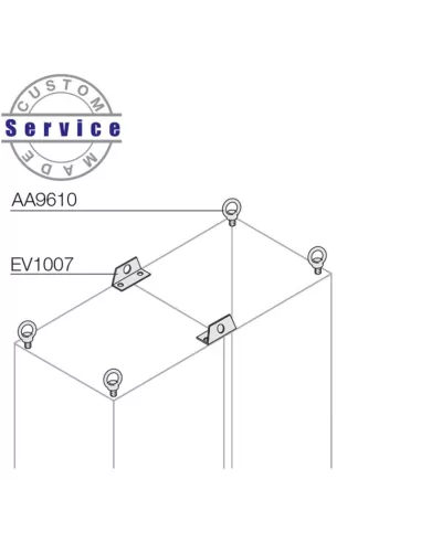 Boulons à œil en acier Abb aa9610 n 4 m12