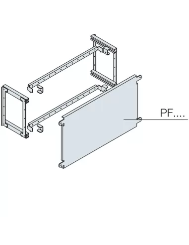 Blind plate without segregation 200x600