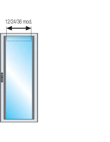 Porta vetro 1800x600mm (hxl)