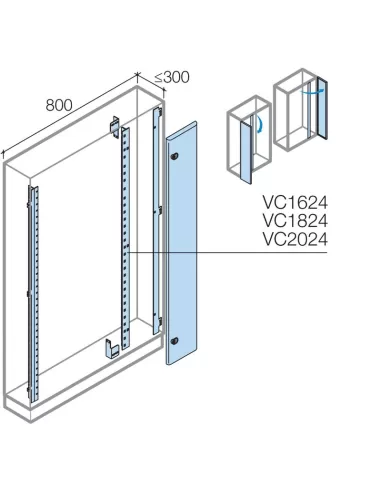 Compartimento interno para cables rid h 2000 para k p 250