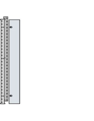 Abb vc2025 compartiment interne pour câbles h 2000mm