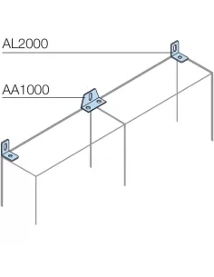 Abb aa1000 soportes fijación estructuras aff