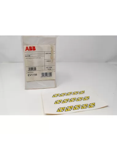 Abb paquete de 300 etiquetas adhesivas de PVC triángulo 20mm EV1156