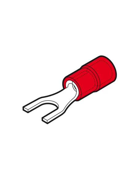 Cembre rf-u3 5 red fork terminal screw 3.5 mm