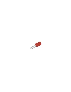 Weidmuller 9019070000 casquillo para cable h1,0/12d r, aislado, 8 mm, 6 mm, rojo