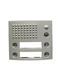 Bticino sphere - speaker front with 2 double modularex allmetal buttons 332341 terraneo