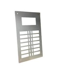 Urmet 625//135 módulo 625 Placa de pulsadores de 14 agujeros con 2 filas predispuestas para py alum