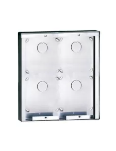 Comelit 3316//4 Caja de pared de acero inoxidable de 4 módulos