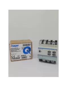 Hager modulo knx tp konnex connex 4 out uscite 4a ac1 230v  4 moduli  txa204a