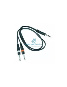 Alpha electronics 15-2S 2 clavijas jack 6.3mm cable estéreo g/pvc ss