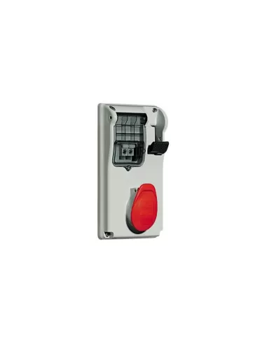 Bticino compact interlocked socket for panel ip44 32a 3p t 400v cbc332//43