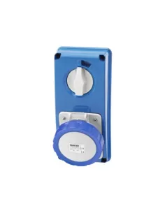 Gewiss interlocked socket ip67 without bottom 3p n t 16a 230v 9h without interlocked gw66306n fuse holder base