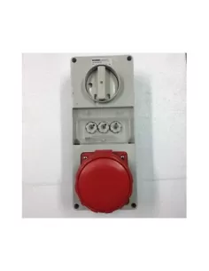 Gewiss vertical interlocked socket without bottom 3p t 63a 400v 6h with interlocked gw66352 fuse holder base