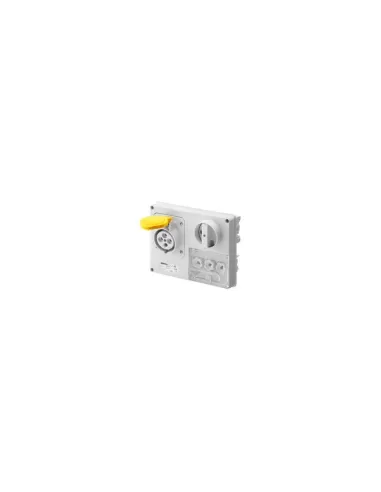 Gewiss gw66123 toma con bloqueo horizontal sin fusibles 2p t 16a 110v 4h cbf