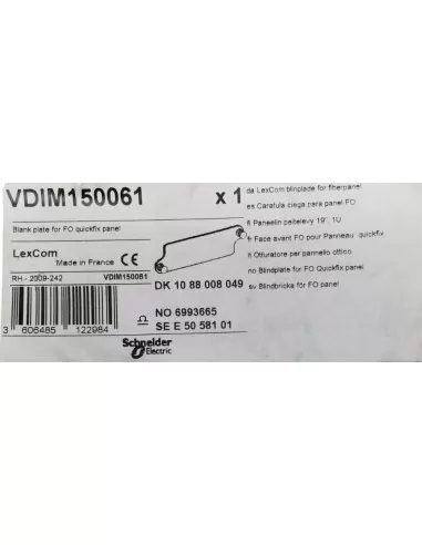 Placa ciega Schneider vdim150061 para actaxis óptica