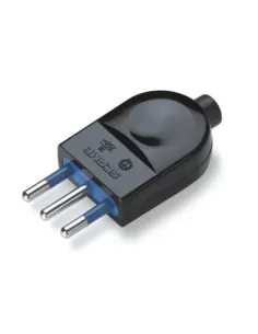 Blueline 2p t 10a black plug