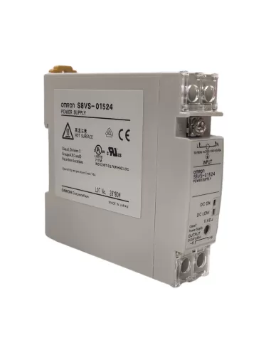 Alimentation Omron s8vs01524-177289 - 24v//0,65a, montage sur rail DIN