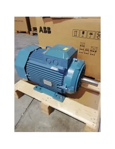 Abb electric motor 11 kw 6 poles ip55 aluminum ie3 400//690v 3gaa163052-adk without flange