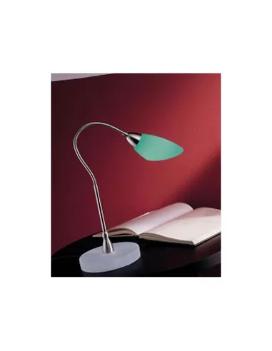 Comete t/1 lampada da tavolo cristallo/trasparente bianco satinato blu e14