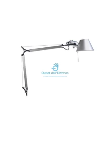 Artemide a006000 tolomeo tisch mini fl el 18w dunkles aluminium