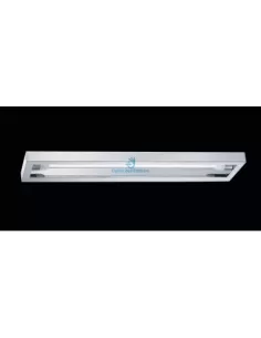 Spot en métal 44322 Applique Quadro 1x13w 230/240v chrome rayé