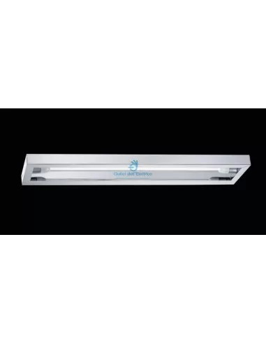 Foco metálico 44322 Aplique Quadro 1x13w 230/240v cromo rayado