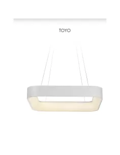 Pan International SOS00124 Toyo Pendelleuchte 42 W 3000 K 60 x 60 cm weiß