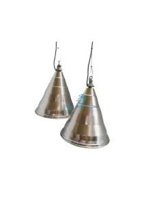 FontanaArte 5225 Muffin suspension with aluminum faceted conical reflector