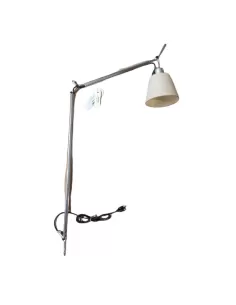 Artemide a014600 tolomeo floor lamp in aluminum with parchment diffuser (without base)