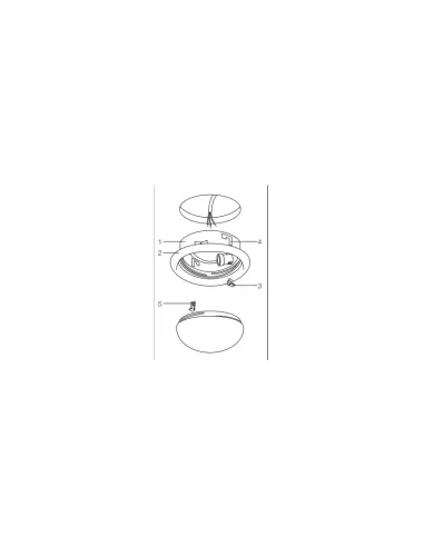 Bega 3819 empotrable de techo 2x26w latón