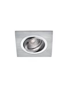 Gea luce gfa111 adjustable square recessed spotlight gu10 1x50w aluminium