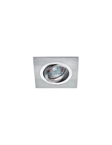 Gea luce gfa113 faretto incasso quadrato orientabile gu10 1x50w bianco