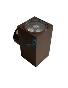 Linea de luz 88054w30uw30 flou 2 cuadrada 3 3led 1w alimentación corten