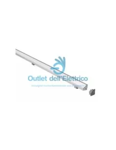 Gea luce GSTP21 Profilo in alluminio angolare grigio 2mt