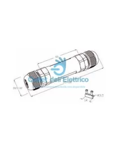 Simes s 5503 accessory quick connector type 3 ip68 -24188282-