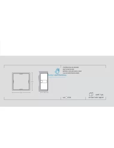 Boîtier extérieur Area Lite F2720 pour écran