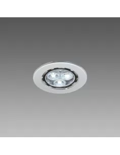 Fosnova 0643 sirio empotrable 3x3w pw led blanco gris plata