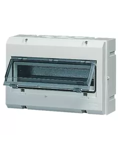 Vimar v51012 Centralino parete 12 moduli ip55 + portella grigia