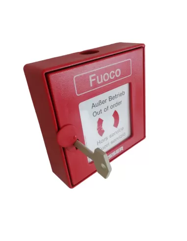 Def be 704708 contenedor de plástico para botón rojo IP42