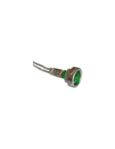 SEGNALATORE 10MM DADO+GHIERA 24V-VERDE