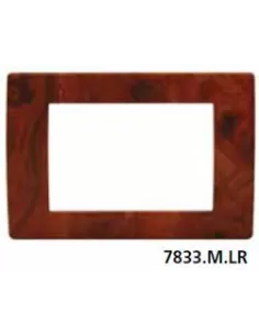 Marlanvil 7833.M.LR Placa clásica de madera de raíz de 3 agujeros